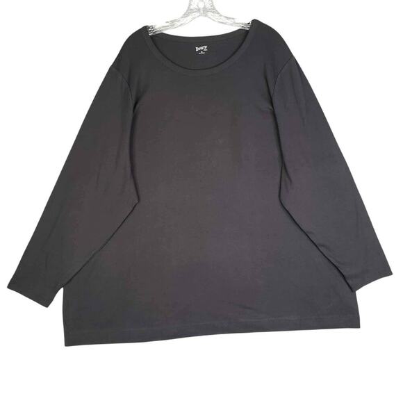 Duluth Trading Women's Shirt Long Sleeve Plus Size 4X Crew Longtail Black NWT - Picture 2 of 10